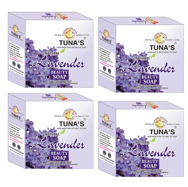 Tunas Lavender Herbal Infused Soap Pack of 4