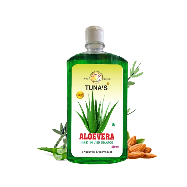 Tuna's® Herbs Infused Aloevera Shampoo | | Helps to Reduce Hair Breakage | SLS PARABEN FREE
