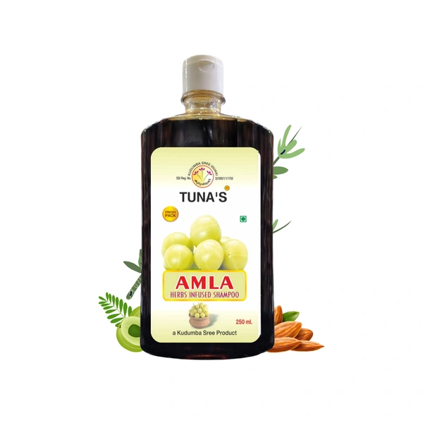 Tuna's® Amla Herbs Infused Shampoo For Dandruff Control | SLS PARABEN FREE