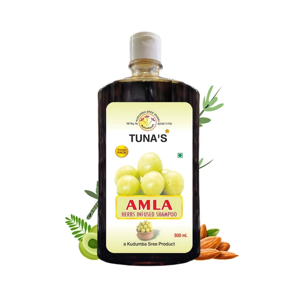 Tuna's® Amla Herbs Infused Shampoo For Dandruff Control | SLS PARABEN FREE