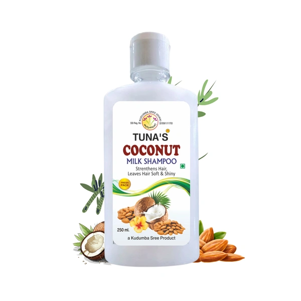 Tuna's® Coconut Milk Shampoo For Scalp Care & Hair Care | SLS PARABEN FREE