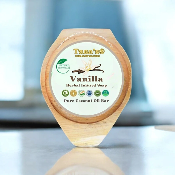Tunas Vanilla Soap | Softens Skin | Silk Touch | Free From Animal Fats Like Tallow or Lard etc..100gm
