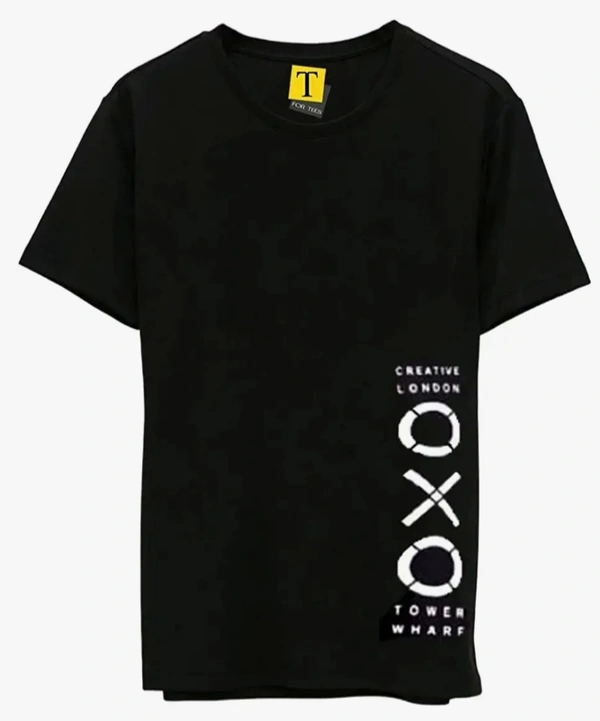 Tfortees Mens Cotton Tshirt(AZ_1723_Black_) - Black, M To Xl