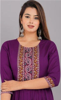 Fashionable trendy women nayara cut kurti - Bittersweet, All Size