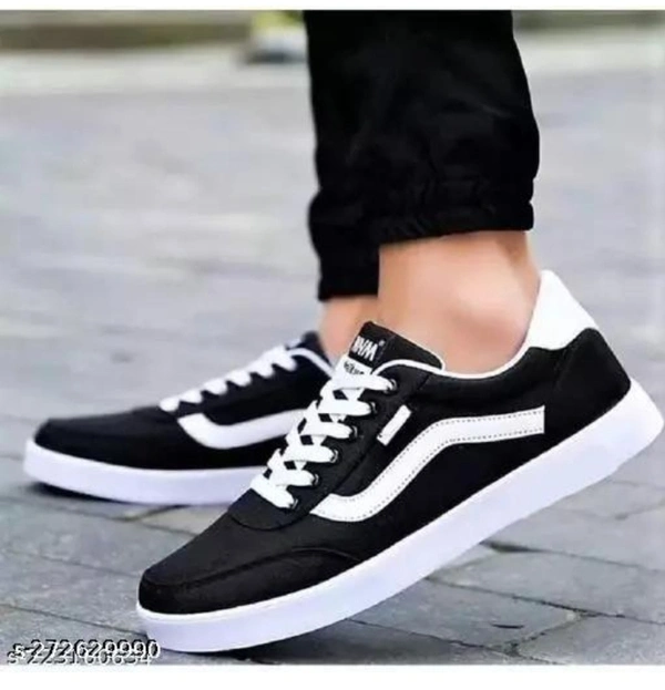 Stryder Men's Stylish Casual Sports Walking Sneakers Shoes  - Black, IND6 IND7 IND8 IND9 IND10