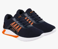 BRUTON Men's Sports Running,Walking,Gym,Training Sneaker Lace-Up Shoes for Men's & Boy's - Black, 7 8 9 10