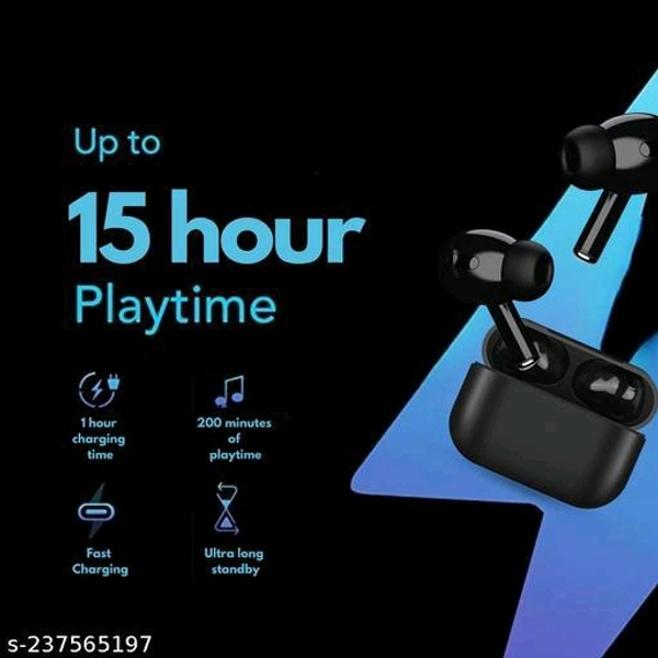 Airpods airpods pro Best True Wireless Gaming Earbuds with 15h Playtime | IPX6 Sweat Resistant | Instant Pairing Bluetooth v5.2 | Built-in mic | Touch Control | Low Latency M10 neckband for Gaming | Compatible with All smartphones (Black, True wireless)Name: Airpods airpods pro Best True Wireless Gaming Earbuds with 15h Playtime | IPX6 Sweat Resistant | Instant Pairing Bluetooth v5 - Black