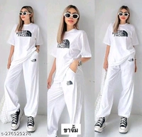 Top & Bottom Sets Name: Top & Bottom Sets Sleeve Length: Short SleevesSizes: S, M, LNORTH FACE LOWER SET FABRIC-HOISERY COTTON AVAILABLE SIZE (BUST)S 36M 38L 40PRICE  435Country of Origin: India - Black, S M