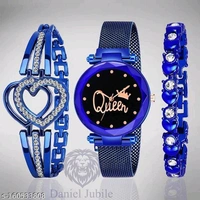 Rose gold Magnetic Chain magnet strap mash Watch Women watch Classy Heart Butterfly watch Black Girls Unique watch Women chain birthday gift Watch Analog Black watch hand watch new beautiful Girls Watch New Watch for Girls Watch With 2 Bracelet girls watch for women gift Analog Watch - For GirlsName: Rose gold Magnetic Chain magnet strap mash Watch Women watch Classy Heart Butterfl - Gold