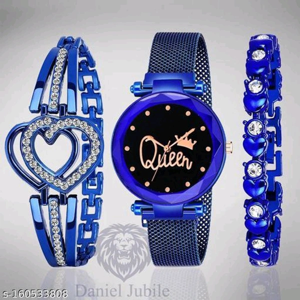 Rose gold Magnetic Chain magnet strap mash Watch Women watch Classy Heart Butterfly watch Black Girls Unique watch Women chain birthday gift Watch Analog Black watch hand watch new beautiful Girls Watch New Watch for Girls Watch With 2 Bracelet girls watch for women gift Analog Watch - For GirlsName: Rose gold Magnetic Chain magnet strap mash Watch Women watch Classy Heart Butterfl - Gold