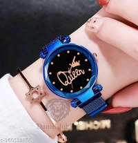 Rose gold Magnetic Chain magnet strap mash Watch Women watch Classy Heart Butterfly watch Black Girls Unique watch Women chain birthday gift Watch Analog Black watch hand watch new beautiful Girls Watch New Watch for Girls Watch With 2 Bracelet girls watch for women gift Analog Watch - For GirlsName: Rose gold Magnetic Chain magnet strap mash Watch Women watch Classy Heart Butterfl - Gold