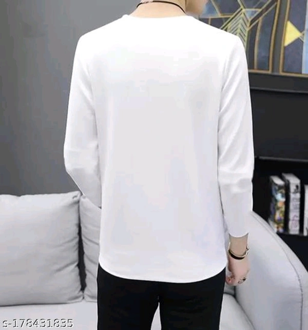 MENKOVY PRINTED FULL SLEEVES T-SHIRTName: MENKOVY PRINTED FULL SLEEVES T-SHIRTFabric: PolycottonSleeve Length: Long SleevesPattern: PrintedNet Quantity (N): 1Sizes:S (Chest Size: 38 in, Length Size: 28 in) M (Chest Size: 40 in, Length Size: 28.5 in) L (Chest Size: 42 in, Length Size: 29 in) XL (Chest Size: 44 in, Length Size: 29 in) Durable stitch and quality finish. This t-shirt i - Yellow
