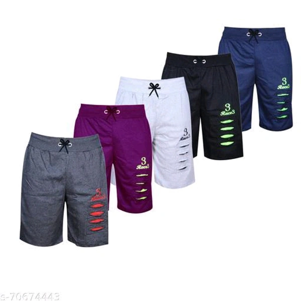 Fashionate World  Pack of 5 Printed Men's shortsName: Fashionate World  Pack of 5 Printed Men's shortsFabric: CottonPattern: PrintedNet Quantity (N): 5Men's Pack of 5 printed shortsSizes: 40 (Waist Size: 28 in, Length Size: 18 in) 42 (Waist Size: 29 in, Length Size: 19 in) 44 (Waist Size: 30 in, Length Size: 20 in) Country of Origin: India - 40 42 44
