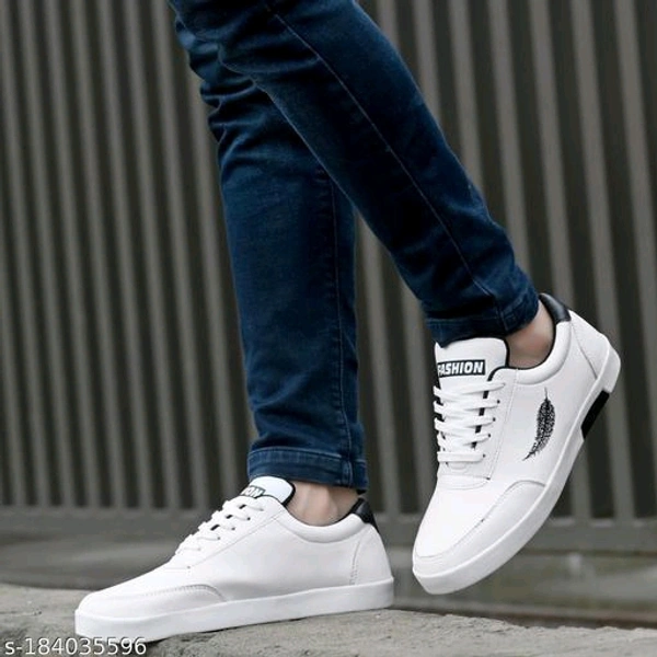 casual leaf blue shoeName: casual leaf blue shoeMaterial: Syntethic LeatherSole Material: RubberFastening & Back Detail: Lace-UpSizes:IND-6, IND-7, IND-8, IND-9, IND-10, IND-11Care Instructions : Rotate your pair of shoes once every other day, allowing them to de-odorize and retain their shapes. Use shoe bags to prevent any stains or mildew.Just wipe with clean,dry cloth to remove  - Black, 6IND6 IND7 IND8 IND9 IND10 IND11