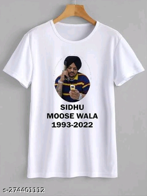 Sidhu moose wala printed tshirt for sidhu's lover. Under 200Name: Sidhu moose wala printed tshirt for sidhu's lover. Under 200Fabric: PolyesterSleeve Length: Short SleevesPattern: PrintedNet Quantity (N): 1Sizes:S, M, L, XL, XXLName : sidhu moose wala Pattern: printed Material: polysterSize available: S.M.L.XL.XLCare instructions: machine wash Country of Origin: India - S.M.L.XL.XL