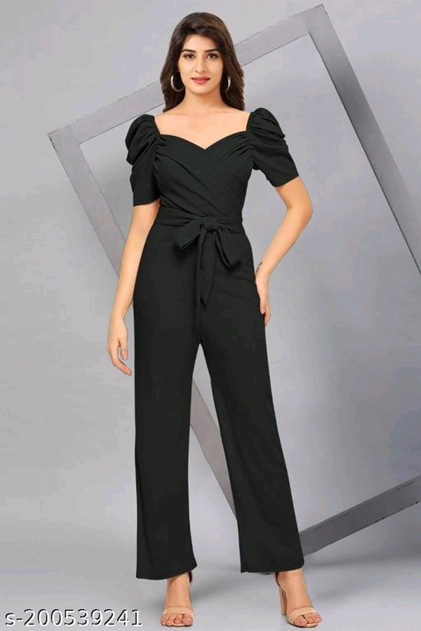WOMEN'S DESIGNER JUMPSUITName: WOMEN'S DESIGNER JUMPSUITFabric: PolyesterSleeve Length: Short SleevesPattern: SolidNet Quantity (N): 1Sizes: XS (Bust Size: 32 in, Length Size: 47 in, Waist Size: 27 in) S (Bust Size: 34 in, Length Size: 47 in, Waist Size: 29 in) M (Bust Size: 36 in, Length Size: 47 in, Waist Size: 31 in) L (Bust Size: 38 in, Length Size: 47 in, Waist Size: 33 in) XL - Red, S M L XS Xxl  Xl