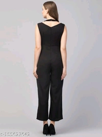 Women Girls Sequined Style Sleeveless Solid JumpsuitName: Women Girls Sequined Style Sleeveless Solid JumpsuitFabric: GeorgetteSleeve Length: SleevelessPattern: SolidNet Quantity (N): 1Sizes: M (Bust Size: 36 in, Length Size: 52 in, Waist Size: 30 in) Elevate your look with this ever-so-charming in Sequined Jumpsuit. It's very good choice to add it to your wardrobe for summer colle - M