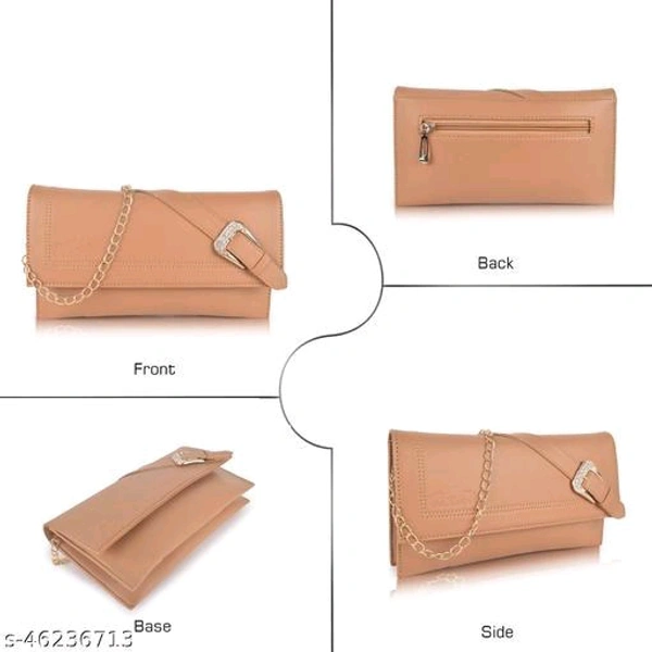 Classic Stylish Women SlingbagsName: Classic Stylish Women SlingbagsMaterial: PUNo. of Compartments: 2Pattern: SolidMultipack: 1Sizes:Free Size (Length Size: 10 in, Width Size: 10 in, Height Size: 10 in) DAXTON brings you this trendy box shape sling bag with latest flap design work. The perfect medium size makes it easy to carry and compartments provide enough space for your essent - Pink