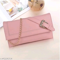 Classic Stylish Women SlingbagsName: Classic Stylish Women SlingbagsMaterial: PUNo. of Compartments: 2Pattern: SolidMultipack: 1Sizes:Free Size (Length Size: 10 in, Width Size: 10 in, Height Size: 10 in) DAXTON brings you this trendy box shape sling bag with latest flap design work. The perfect medium size makes it easy to carry and compartments provide enough space for your essent - Pink