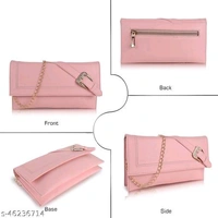 Classic Stylish Women SlingbagsName: Classic Stylish Women SlingbagsMaterial: PUNo. of Compartments: 2Pattern: SolidMultipack: 1Sizes:Free Size (Length Size: 10 in, Width Size: 10 in, Height Size: 10 in) DAXTON brings you this trendy box shape sling bag with latest flap design work. The perfect medium size makes it easy to carry and compartments provide enough space for your essent - Pink