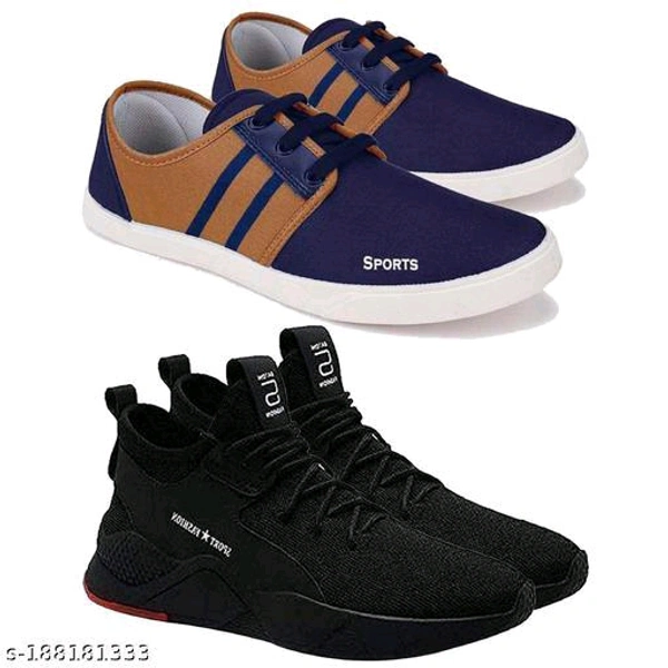Catalog Name:*Relaxed Trendy Men Sports Shoes*Material: MeshSole Material: PVCFastening & Back Detail: Lace-UpPattern: SolidNet Quantity (N): 2Sizes: IND-6, IND-7, IND-8, IND-9, IND-10Dispatch: 1 Day*Proof of Safe Delivery! Click to know on Safety Standards of Delivery Partners- https://ltl.sh/y_nZrAV3 - 6 7 8 9 10