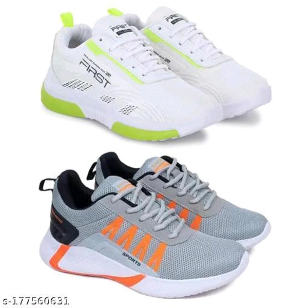 Sports Shoes For MenName: Sports Shoes For MenMaterial: MeshSole Material: PVCFastening & Back Detail: Lace-UpPattern: SolidNet Quantity (N): 2Sizes: IND-6, IND-7, IND-8, IND-9, IND-10Country of Origin: India - 6 7 8 9 10