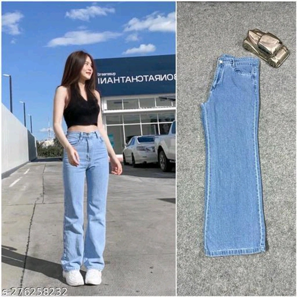 Catalog Name:*Trendy Sensational Women Jeans*Fabric: DenimNet Quantity (N): 1Sizes:26, 28, 30, 32, 34Dispatch: 2 Days*Proof of Safe Delivery! Click to know on Safety Standards of Delivery Partners- https://ltl.sh/y_nZrAV3 - Cornflower Blue