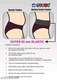 Catalog Name:*Fancy Women Briefs*Fabric: Cotton BlendPattern: SolidNet Quantity (N): 5Sizes: M (Waist Size: 34 in) L (Waist Size: 36 in) Dispatch: 2 Days*Proof of Safe Delivery! Click to know on Safety Standards of Delivery Partners- https://ltl.sh/y_nZrAV3 - M L