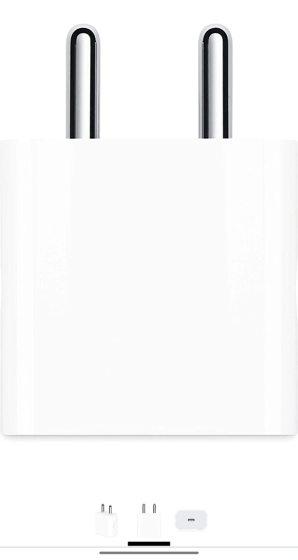 Apple 20W USB-C Power Adapter (for iPhone, iPad & AirPods) - White