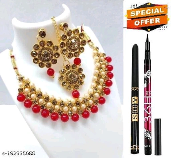 Catalog Name:*Feminine Glittering Jewellery Sets*Base Metal: AlloyPlating: Gold PlatedStone Type: Cubic Zirconia/American DiamondSizing: AdjustableType: Necklace Earrings MaangtikaNet Quantity (N): 1Dispatch: 1 Day*Proof of Safe Delivery! Click to know on Safety Standards of Delivery Partners- https://ltl.sh/y_nZrAV3