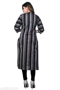 WOMENS COTTON HANDLOOM STRIPED KURTAName: WOMENS COTTON HANDLOOM STRIPED KURTAFabric: CottonSleeve Length: Three-Quarter SleevesPattern: StripedCombo of: SingleSizes:M (Bust Size: 38 in, Size Length: 43 in) L (Bust Size: 40 in, Size Length: 43 in) XL (Bust Size: 42 in, Size Length: 43 in) XXXL (Bust Size: 46 in, Size Length: 43 in) HE PRODUCTED IS FABRICATED WHILE KEEPING GLAMOUR C - Pink, S