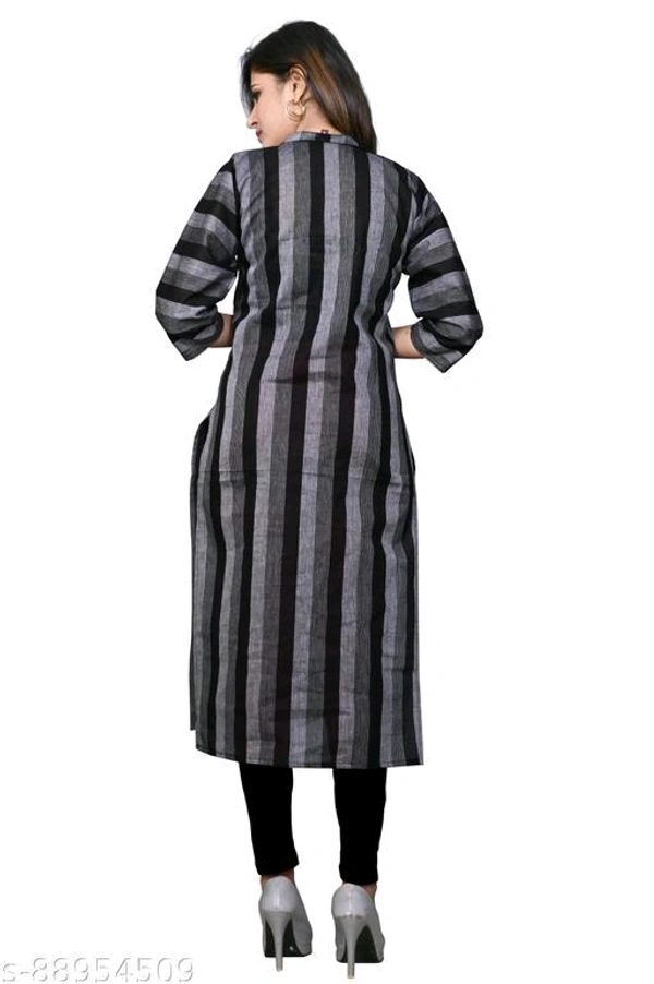 WOMENS COTTON HANDLOOM STRIPED KURTAName: WOMENS COTTON HANDLOOM STRIPED KURTAFabric: CottonSleeve Length: Three-Quarter SleevesPattern: StripedCombo of: SingleSizes:M (Bust Size: 38 in, Size Length: 43 in) L (Bust Size: 40 in, Size Length: 43 in) XL (Bust Size: 42 in, Size Length: 43 in) XXXL (Bust Size: 46 in, Size Length: 43 in) HE PRODUCTED IS FABRICATED WHILE KEEPING GLAMOUR C - Pink, S