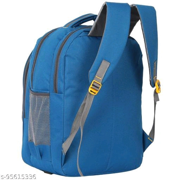 Ravishing Fashionable Women BackpacksName: Ravishing Fashionable Women BackpacksMaterial: PolyesterNo. of Compartments: 2Pattern: SolidNet Quantity (N): 1Sizes:Free Size (Length Size: 13 in, Width Size: 10 in) 30% Extra Storage We Indians tend to carry a lot of stuff in our backpacks. Blufin Backpacks comes with spacious compartments. Maximized Comfort with Padded, Breathable Back 