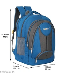 Ravishing Fashionable Women BackpacksName: Ravishing Fashionable Women BackpacksMaterial: PolyesterNo. of Compartments: 2Pattern: SolidNet Quantity (N): 1Sizes:Free Size (Length Size: 13 in, Width Size: 10 in) 30% Extra Storage We Indians tend to carry a lot of stuff in our backpacks. Blufin Backpacks comes with spacious compartments. Maximized Comfort with Padded, Breathable Back 