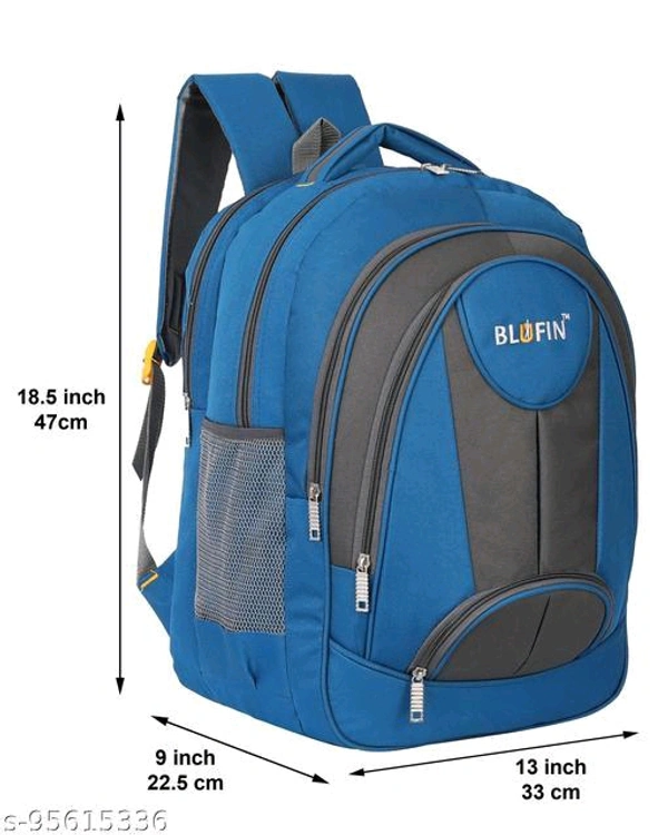 Ravishing Fashionable Women BackpacksName: Ravishing Fashionable Women BackpacksMaterial: PolyesterNo. of Compartments: 2Pattern: SolidNet Quantity (N): 1Sizes:Free Size (Length Size: 13 in, Width Size: 10 in) 30% Extra Storage We Indians tend to carry a lot of stuff in our backpacks. Blufin Backpacks comes with spacious compartments. Maximized Comfort with Padded, Breathable Back 