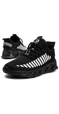 Running Sports Walking Casual Sneakers Shoes Sneakers For Men (Black)  - Black, 6 7 8 9 10