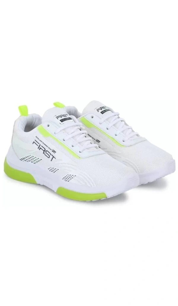 Running Shoe For Men (White/Green) - 6 / 7 / 8 / 9 / 10
