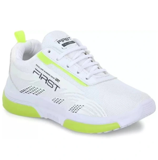 Running Shoe For Men (White/Green) - 6 / 7 / 8 / 9 / 10