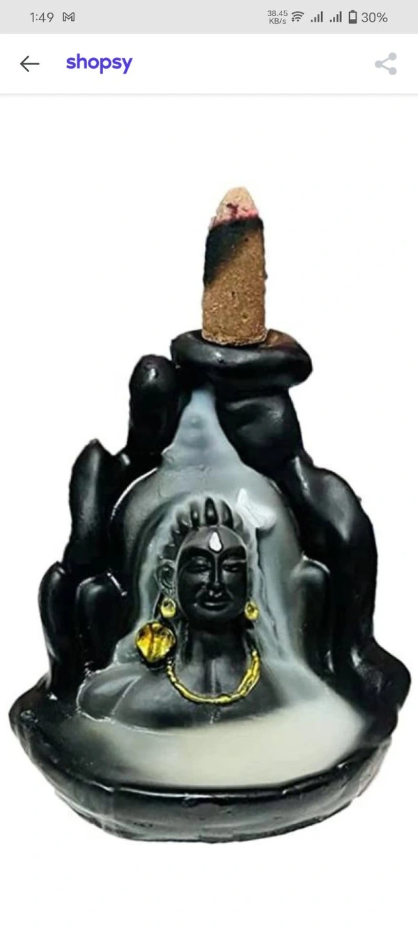 Smoke Fountain Handicraft Decorative Showpiece With 10 Cones 
