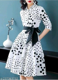 Trendy Fabulous Women DressesName: Trendy Fabulous Women DressesFabric: Poly CrepeSleeve Length: Three-Quarter SleevesPattern: PrintedNet Quantity (N): 1Sizes:S (Bust Size: 36 in, Length Size: 37 in) M (Bust Size: 37 in, Length Size: 37 in) L (Bust Size: 38 in, Length Size: 38 in) XL (Bust Size: 40 in, Length Size: 38 in) Country of Origin: India - White, Xl
