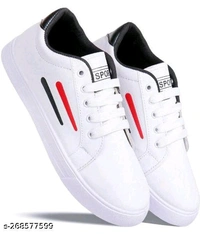 Men's Sneakers 108 Casual White ShoesName: Men's Sneakers 108 Casual White ShoesMaterial: Syntethic LeatherSole Material: PvcFastening & Back Detail: Lace-UpSizes:IND-6, IND-7, IND-8, IND-9, IND-10Men's Sneakers Casual 108 White ShoesCountry of Origin: India - White, 8
