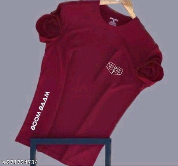 Men's solid T-shirtName: Men's solid T-shirtFabric: LycraSleeve Length: Short SleevesPattern: SolidNet Quantity (N): 4Sizes:S, M, L, XL, XXLName : men's solid T-shirtFabric : poly laycraSize,  M, L, XL, XXLNet quantity (N) :1Pattern: solid Colours: maroon , white, black, nevyblueCountry origin: India Men's stylist and simple T-shirt with good fabric and comfortable fitting to wear  - Black, Xl