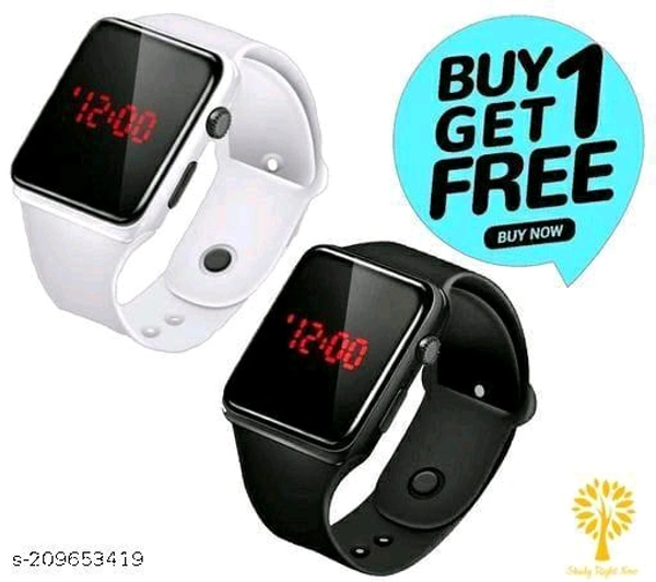 Square Dial Digital smart Watches Combo for Boys LED Lights Watch Kids Children Pack of 2Name: Square Dial Digital smart Watches Combo for Boys LED Lights Watch Kids Children Pack of 2Product Name: Square Dial Digital smart Watches Combo for Boys LED Lights Watch Kids Children Pack of 2Color: MulticolorNet Quantity (N): 2Water Resistant: NoWatches Suitable for Girls & Boys | Style  - White