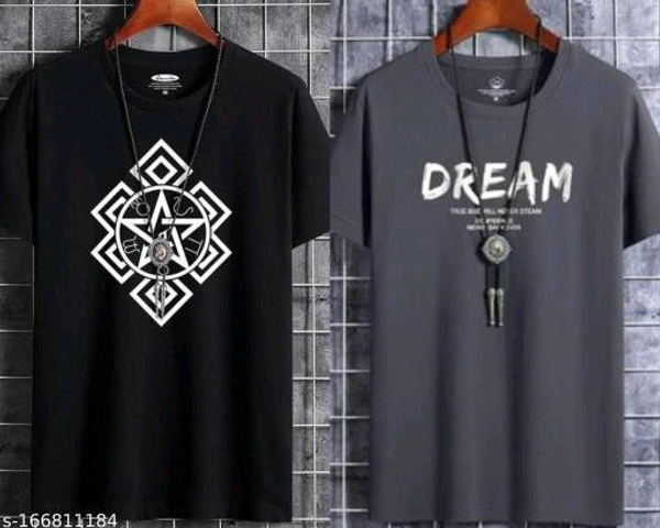 Aassma Clothing best selling men's t-shirts combo Name: Aassma Clothing best selling men's t-shirts combo Fabric: PolyesterSleeve Length: Short SleevesPattern: PrintedSizes:M (Chest Size: 38 in, Length Size: 26 in) L (Chest Size: 40 in, Length Size: 27 in) XL (Chest Size: 42 in, Length Size: 28 in) We deliver full high quality print on tees using the highest quality Eco friendly in - Gray, Xl
