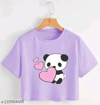 Trendy Feminine Printed Crop Tshirt Round Neck Top For WomensName: Trendy Feminine Printed Crop Tshirt Round Neck Top For WomensFabric: Cotton BlendSleeve Length: Short SleevesPattern: PrintedNet Quantity (N): 1Sizes:S (Bust Size: 33 in) M (Bust Size: 35 in) L (Bust Size: 37 in) XL (Bust Size: 39 in) Shop from a wide range of T-Shirt from Exitos. T-shirt fashion meticulously crafte - White, M
