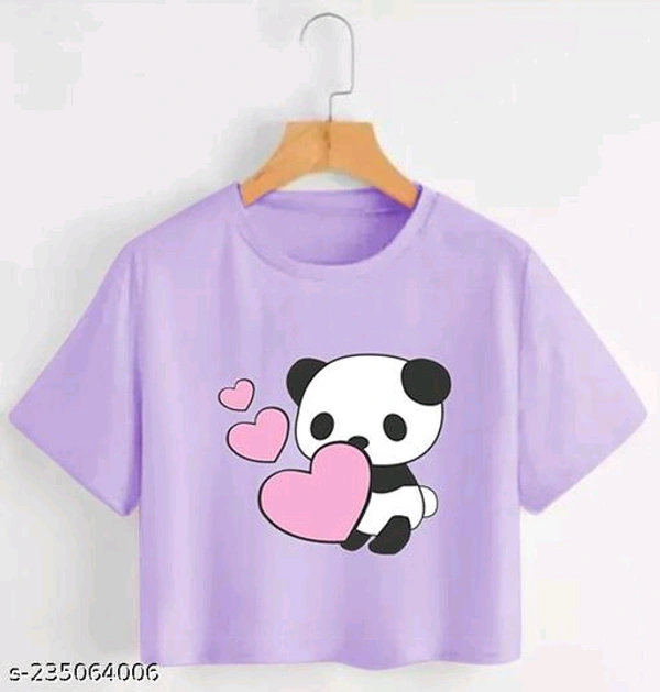 Trendy Feminine Printed Crop Tshirt Round Neck Top For WomensName: Trendy Feminine Printed Crop Tshirt Round Neck Top For WomensFabric: Cotton BlendSleeve Length: Short SleevesPattern: PrintedNet Quantity (N): 1Sizes:S (Bust Size: 33 in) M (Bust Size: 35 in) L (Bust Size: 37 in) XL (Bust Size: 39 in) Shop from a wide range of T-Shirt from Exitos. T-shirt fashion meticulously crafte - White, M