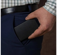 Black Automatic Pop Up Slim Card Holder