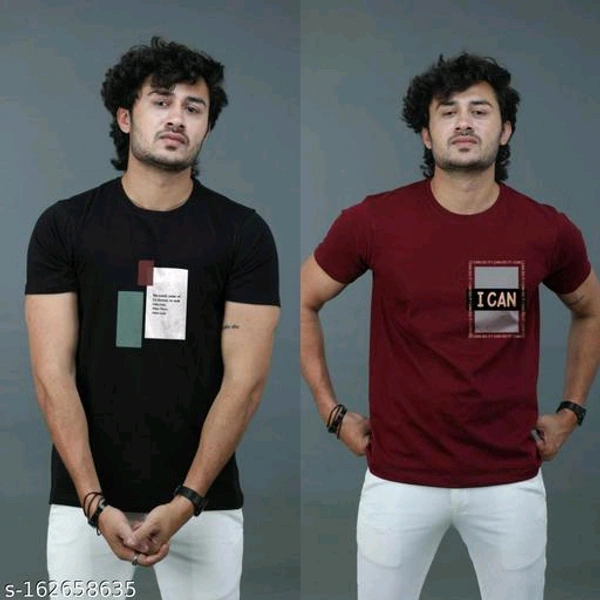 Trendy Stylish Combo Men TshirtName: Trendy Stylish Combo Men TshirtFabric: Cotton BlendSleeve Length: Short SleevesPattern: SolidNet Quantity (N): 2Sizes:M (Chest Size: 19 in, Length Size: 26.5 in) L (Chest Size: 20 in, Length Size: 27.5 in) XL (Chest Size: 21 in, Length Size: 28.5 in) Pack of 2 Tshirt Combo Cotton tshirt High Quality FabricCountry of Origin: India - Red, L