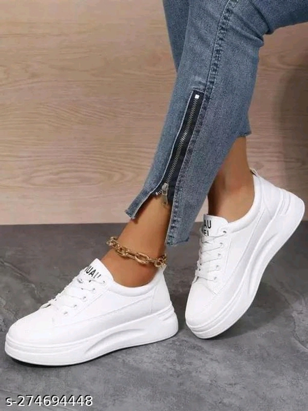 Latest Colourful Girls Casual Sneakers/Sport Shoes For Women's & GirlsName: Latest Colourful Girls Casual Sneakers/Sport Shoes For Women's & GirlsMaterial: SyntheticSole Material: PvcPattern: SolidFastening & Back Detail: Lace-UpNet Quantity (N): 1Anshit Footwear Presents to You Elegant and Quality Footwear for Men Made Of Best Quality Material Which Is Durable and Comfortable to W - Gray, 5