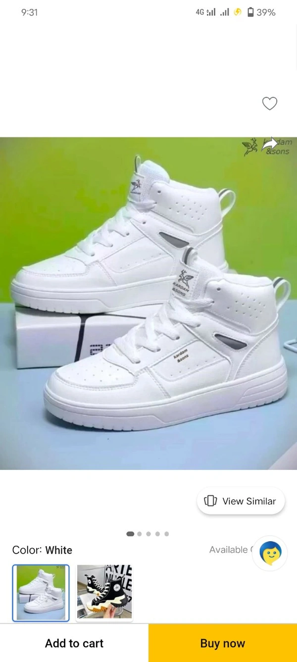 CCICACO light Weight Stylish White Sneaker For Men  - White, All Size Are Available
